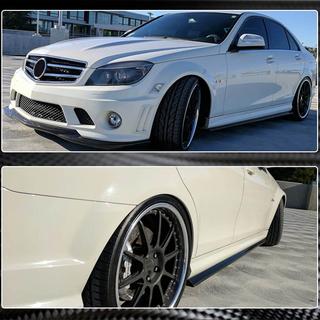 Faldones Laterales (para AMG SD, Carbono) Mercedes C-class W204 2007-2015 foto 4