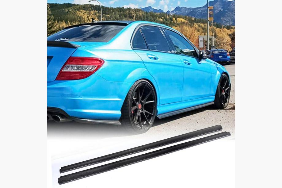 Mercedes C-class W204 2007-2015 Faldones Laterales (para AMG SD, Carbono) Image