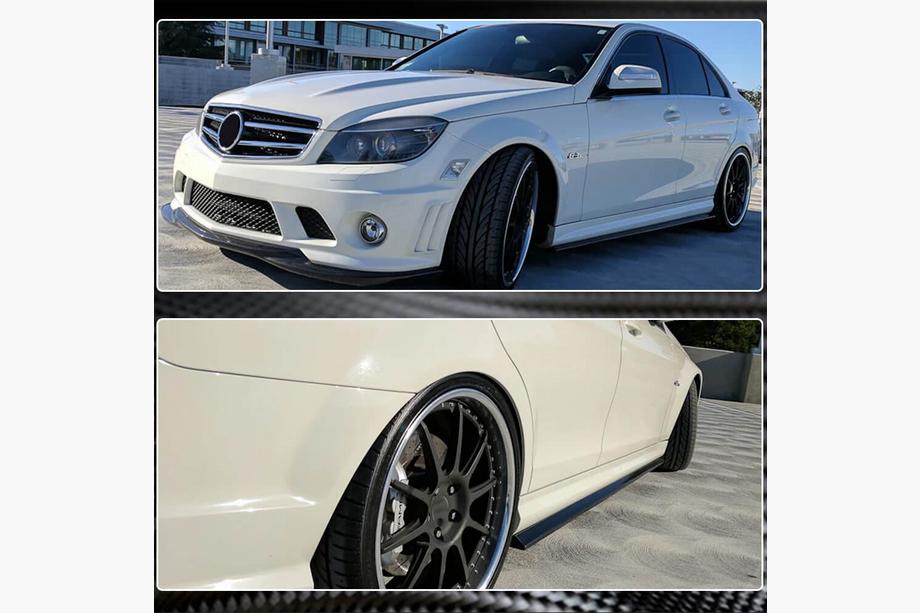 Mercedes C-class W204 2007-2015 Faldones Laterales (para AMG SD, Carbono) Foto 4