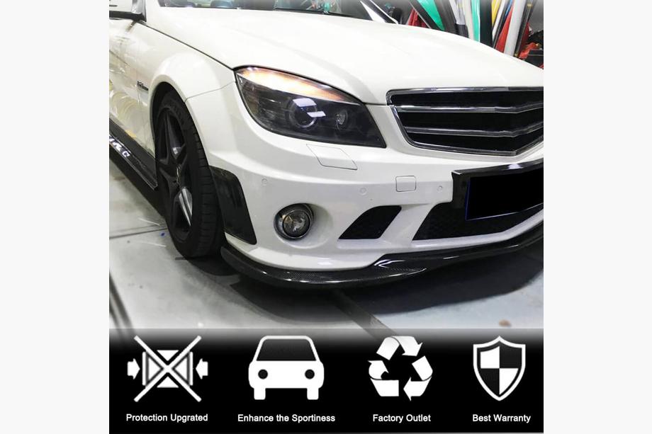 Mercedes C-class W204 2007-2015 Cubiertas de Parachoques Delantero de Carbono para C63 AMG Sedan 2008-2011 Foto 2