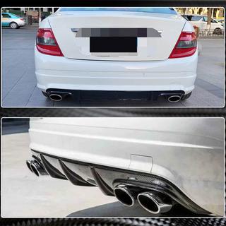 Difusor Trasero de Parachoques V3 para AMG SD 2008-2011 Carbono foto 4