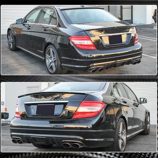 Difusor de Parachoques Trasero V4 (para AMG SD 2008-2011, Carbono) foto 4