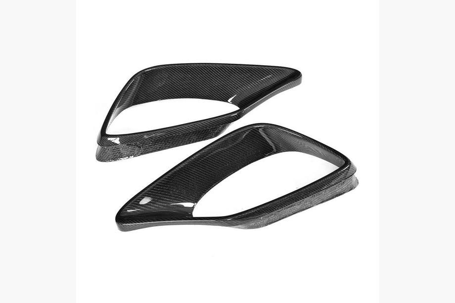 Mercedes S-class W222 2013-2022 Inserciones de carbono parachoques delantero (para AMG 2016-2018) Foto 1