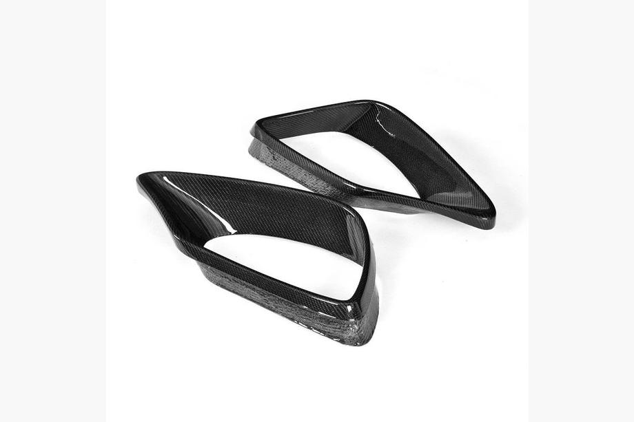 Mercedes S-class W222 2013-2022 Inserciones de carbono parachoques delantero (para AMG 2016-2018) Foto 3