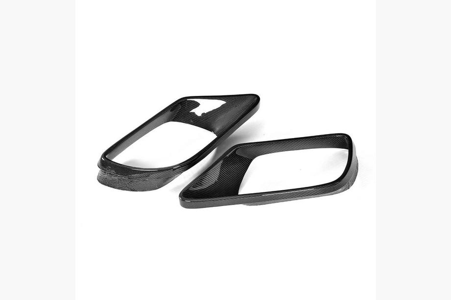 Mercedes S-class W222 2013-2022 Inserciones de carbono parachoques delantero (para AMG 2016-2018) Foto 5