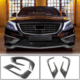 Extensiones de parachoques delantero V1 para S63 AMG 2014-2017 Carbono foto 1