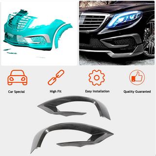 Extensiones de parachoques delantero V1 para S63 AMG 2014-2017 Carbono foto 2