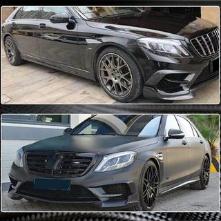 Extensiones de parachoques delantero V1 para S63 AMG 2014-2017 Carbono foto 4