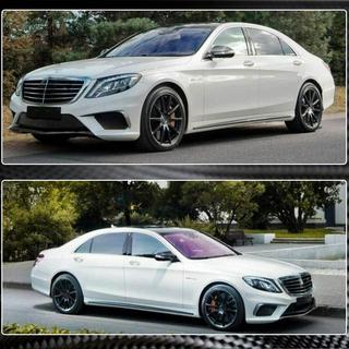 Faldones Laterales (para S63 AMG 2014-2017, Carbono) foto 3