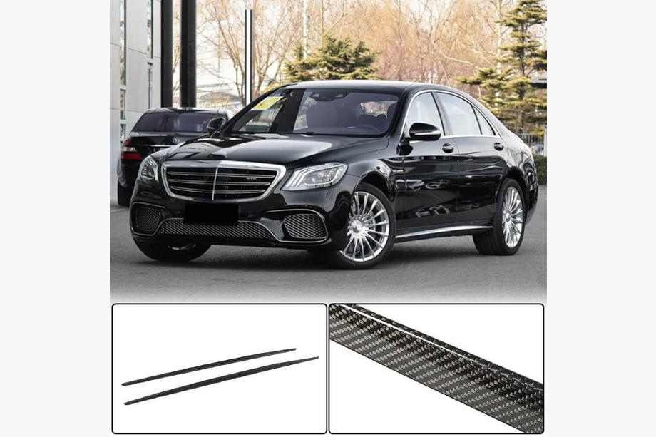 Mercedes S-class W222 2013-2022 Faldones Laterales (para S63 AMG 2014-2017, Carbono) Image