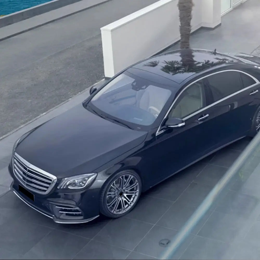 Extensiones de parachoques delantero V2 para S63 AMG 2014-2017 Carbono foto 3