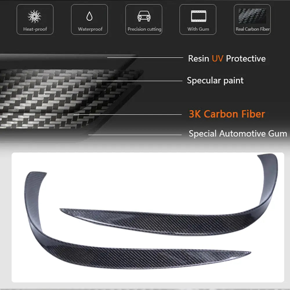 Extensiones de parachoques delantero V2 para S63 AMG 2014-2017 Carbono foto 4