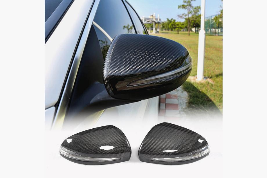 Mercedes S-class W222 2013-2022 Cubiertas de Espejos V2 (2014-2017, Carbono) Image