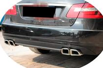 Mercedes E-class W212 2009-2016 Difusor de parachoques trasero (para Base SD 2010-2013, Carbono) foto 1