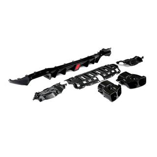 Difusor trasero de parachoques con salidas V1 (para AMG/AMG-Line 2016-2019, Carbono) foto 2