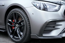 Mercedes E-class W213 2016-2023 Labio delantero de parachoques (para AMG-Line 2020-2023, Carbono) foto 11