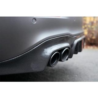Difusor trasero para parachoques E63 AMG 2020-2023, Carbono foto 2