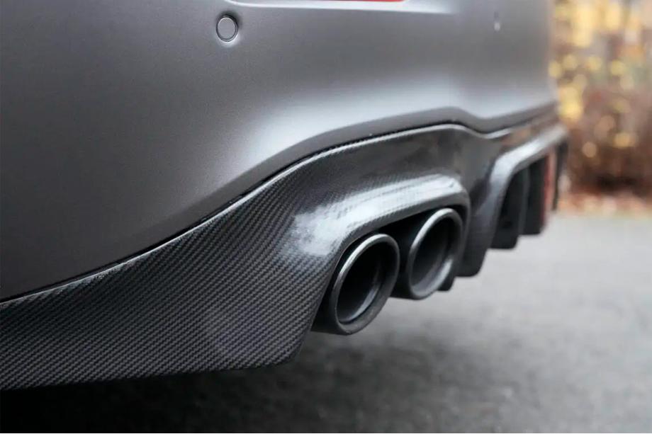 Mercedes E-class W213 2016-2023 Difusor trasero para parachoques E63 AMG 2020-2023, Carbono Foto 2