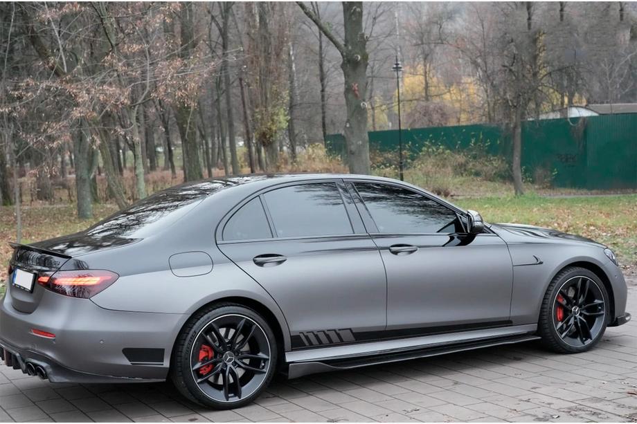 Mercedes E-class W213 2016-2023 Difusor trasero para parachoques E63 AMG 2020-2023, Carbono Foto 5
