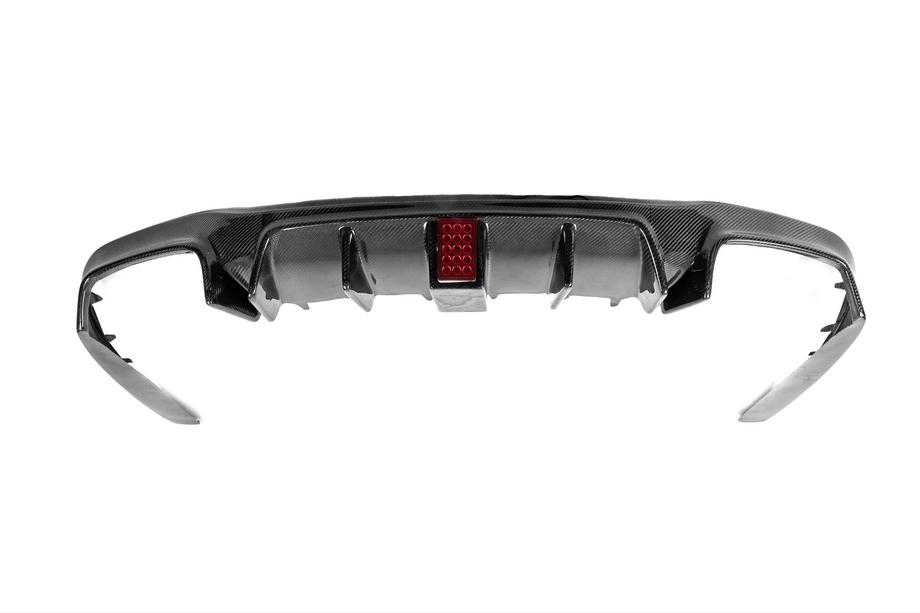 Mercedes E-class W213 2016-2023 Difusor trasero para parachoques E63 AMG 2020-2023, Carbono Foto 12
