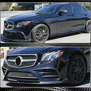 Lip Frontal V1 para AMG-Line / E43 AMG 2016-2019, Carbono foto 3