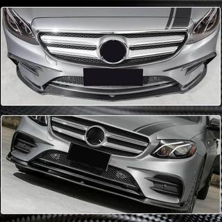 Lip Frontal V1 para AMG-Line / E43 AMG 2016-2019, Carbono foto 4