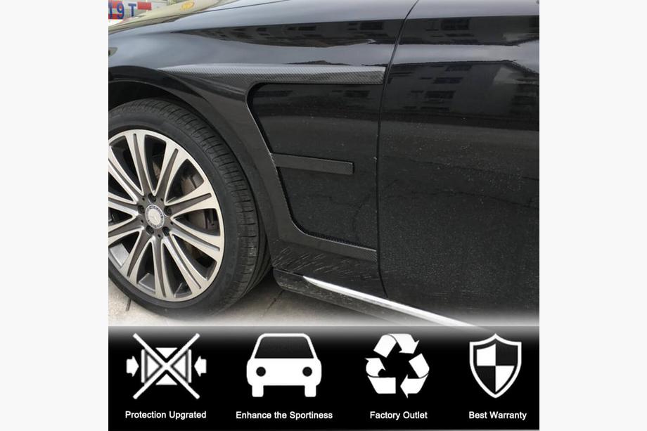Mercedes E-class W213 2016-2023 Cubiertas de aletas delanteras de carbono (AMG-Line/E43 AMG 2016-2019) Foto 3