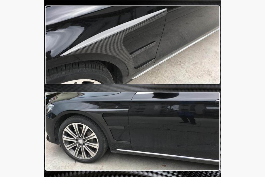 Mercedes E-class W213 2016-2023 Cubiertas de aletas delanteras de carbono (AMG-Line/E43 AMG 2016-2019) Foto 5