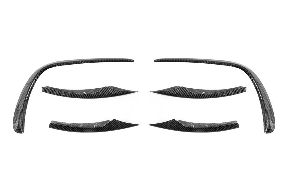 Mercedes E-class W213 2016-2023 Extensiones de parachoques delantero (para AMG-Line 2020+, Carbono Seco) Foto 9