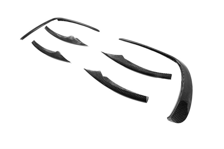 Mercedes E-class W213 2016-2023 Extensiones de parachoques delantero (para AMG-Line 2020+, Carbono Seco) Foto 13