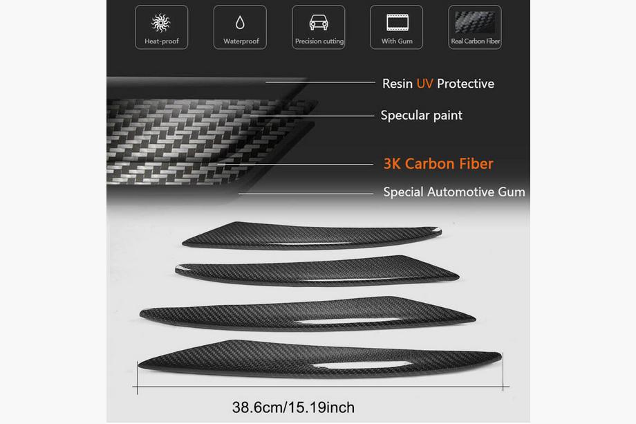 Mercedes E-class W213 2016-2023 Cubiertas de Parachoques Delantero de Carbono (para AMG-Line/E43 AMG 2016-2019) Foto 6