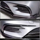Mercedes E-class W213 2016-2023 Extensiones de Parachoques Delantero V1 (para E43 AMG 2016-2019, Carbono) foto 4