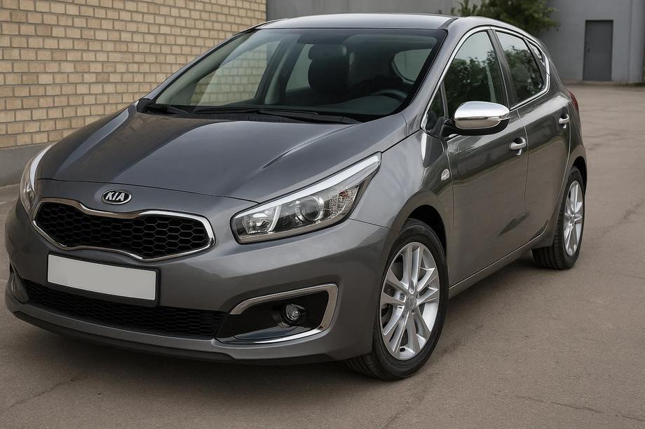 Kia Ceed 2012-2018 Cubiertas de Espejos (2 uds, Acero Inoxidable) Image