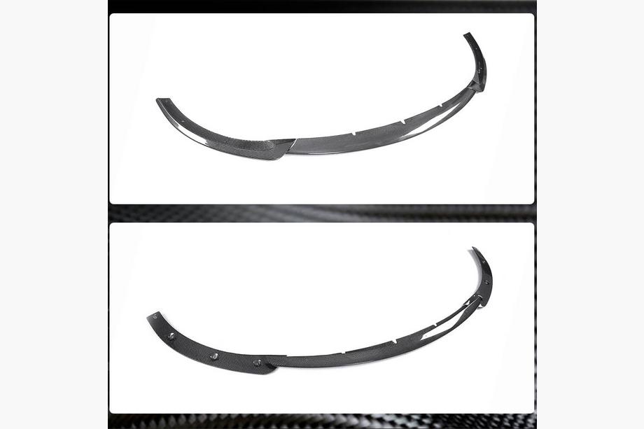 Mercedes E-class W213 2016-2023 Labio Delantero V2 para AMG-Line / E43 AMG 2016-2019, Carbono Foto 3