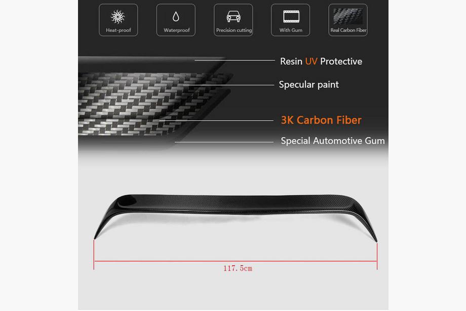 Mercedes CLA C117 2013-2019 Spoiler V1 (SD, Carbono) Image