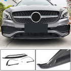 Mercedes CLA C117 2013-2019 Splitter delantero de parachoques (para AMG-Line SD 2017-2019, Carbono) foto 1