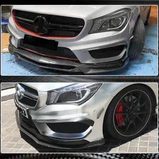 Extensiones de Parachoques Delantero de Carbono para CLA45 AMG SD 2013-2016 foto 4