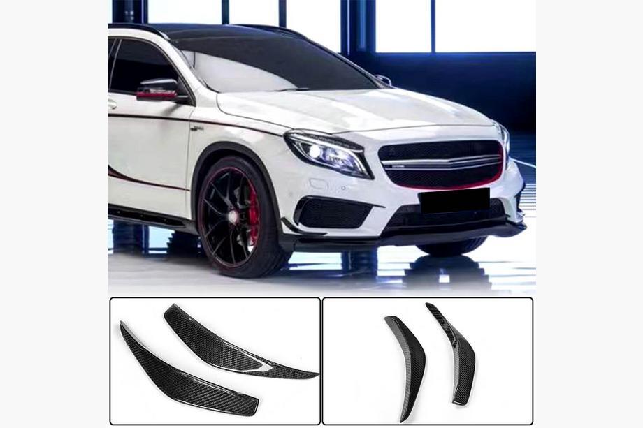 Mercedes CLA C117 2013-2019 Cubiertas de parachoques delantero de carbono para CLA45 AMG SD Image