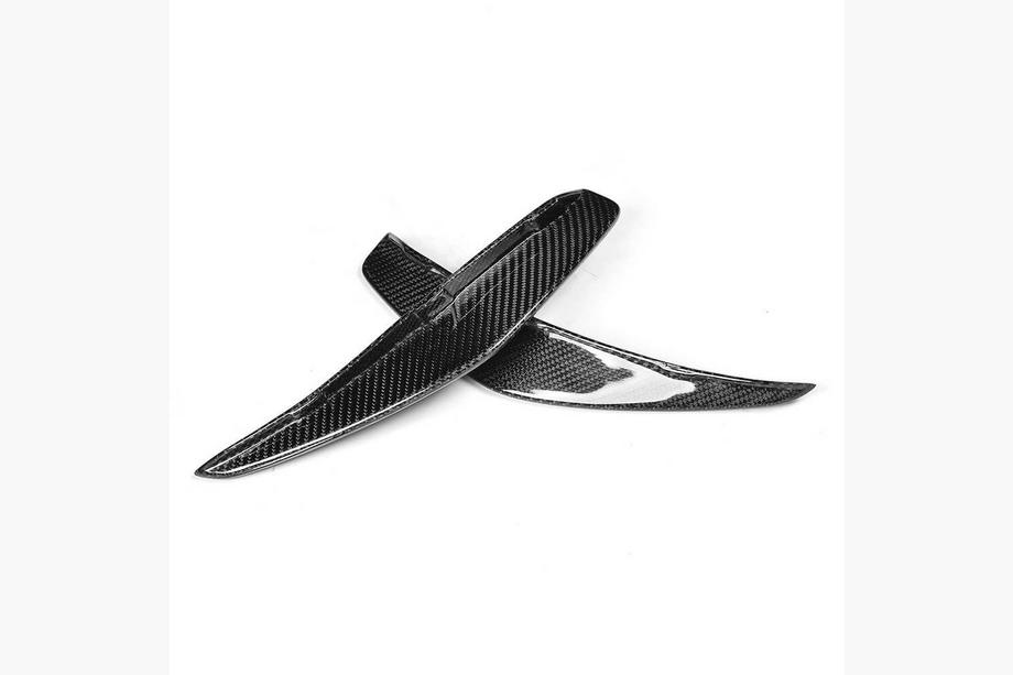 Mercedes CLA C117 2013-2019 Cubiertas de parachoques delantero de carbono para CLA45 AMG SD Foto 2