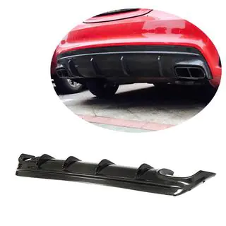 Difusor Trasero de Parachoques V2 (para AMG-Line / CLA45 AMG, Carbono) foto 1