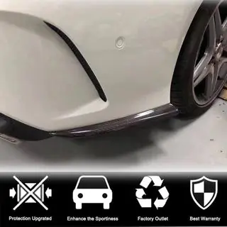 Cubiertas de Parachoques Trasero V2 (para AMG-Line / CLA45 AMG SD, Carbono) foto 3