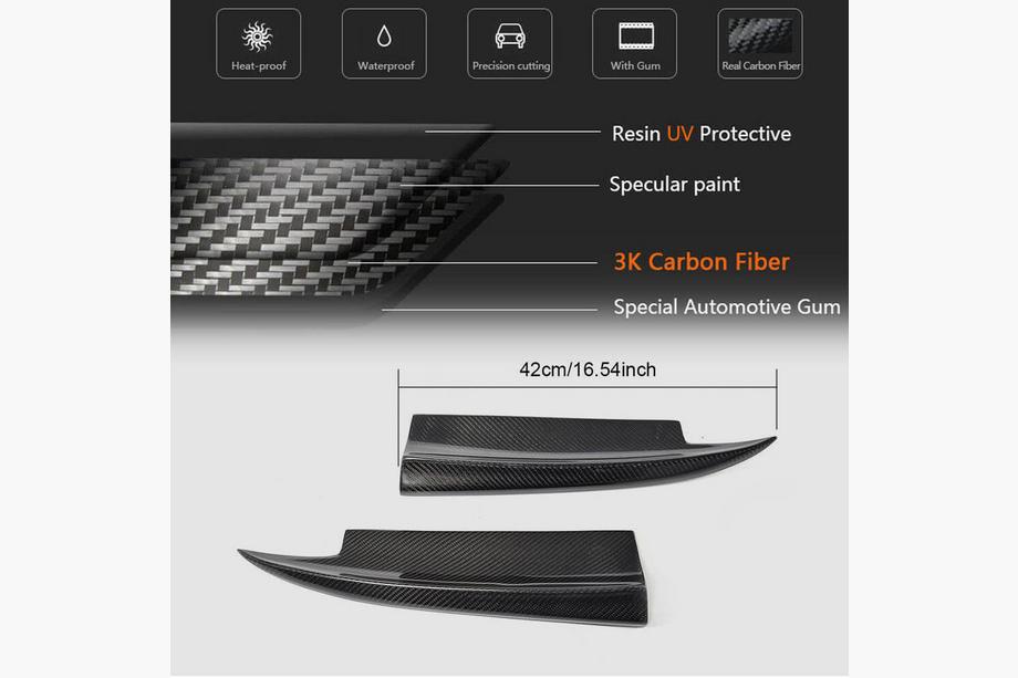 Mercedes CLA C117 2013-2019 Cubiertas de Parachoques Trasero V2 (para AMG-Line / CLA45 AMG SD, Carbono) Foto 6