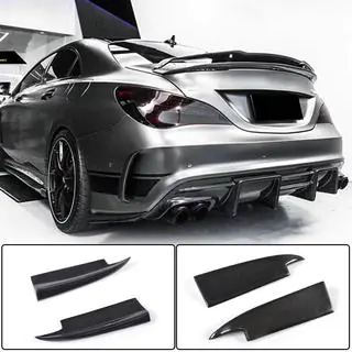 Cubiertas de parachoques trasero V3 (para AMG-Line / CLA45 AMG SD, Carbono) foto 1