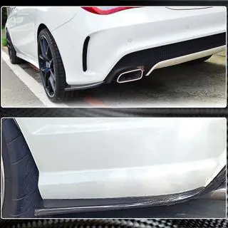 Cubiertas de parachoques trasero V3 (para AMG-Line / CLA45 AMG SD, Carbono) foto 3