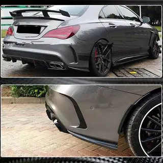 Cubiertas de parachoques trasero V3 (para AMG-Line / CLA45 AMG SD, Carbono) foto 4