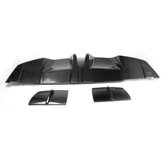 Difusor Trasero de Parachoques V1 (para AMG-Line / CLA45 AMG 2013-2016, Carbono) foto 4