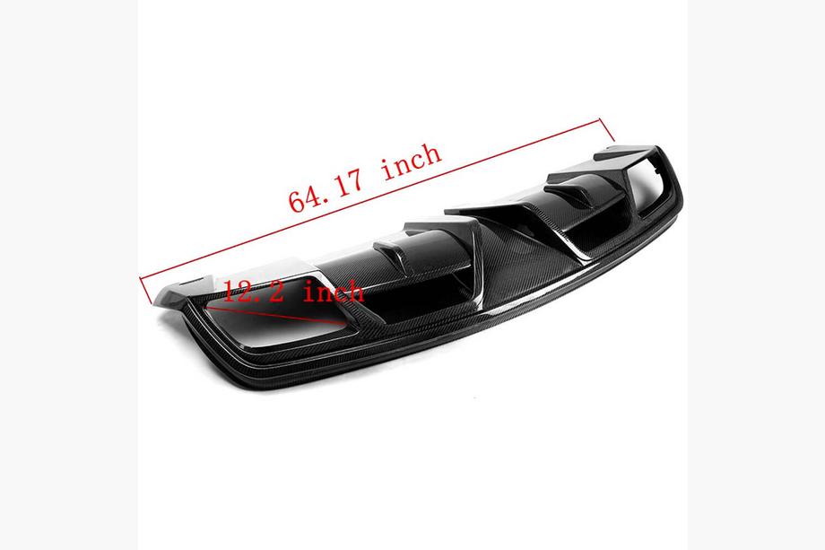 Mercedes CLA C117 2013-2019 Difusor Trasero de Parachoques V1 (para AMG-Line / CLA45 AMG 2013-2016, Carbono) Foto 5