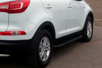Kia Sportage 2010-2015 Estribos Laterales Allmond Black (2 uds., aluminio) foto 1