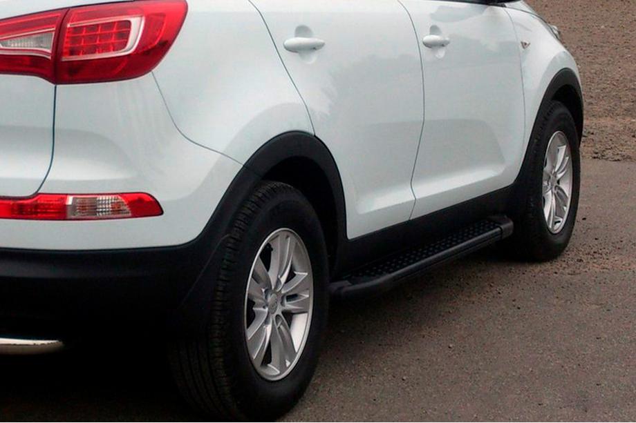 Kia Sportage 2010-2015 Estribos Laterales Allmond Black (2 uds., aluminio) Image