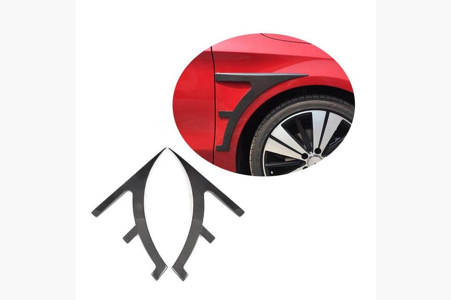 Mercedes CLA C117 2013-2019 Cubiertas de aletas delanteras de carbono Foto 1